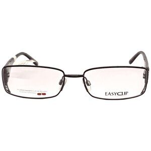 EasyClip T9922 Black 90W Eyeglass Frames 55-17-135 Women Rectangle Magnetic Clip
